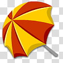Summer , red and yellow umbrella transparent background PNG clipart