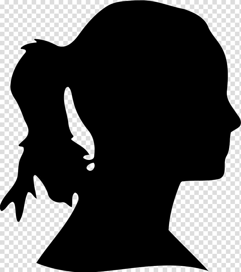 baby girl head silhouette