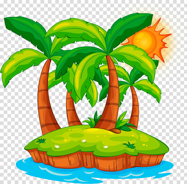 Drawing Tree, Cartoon, Island, Desert Island, Leaf, Plant, Flowerpot, Plant Stem transparent background PNG clipart