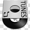 Vinyl Beats, black and gray tunes icon illustration transparent background PNG clipart