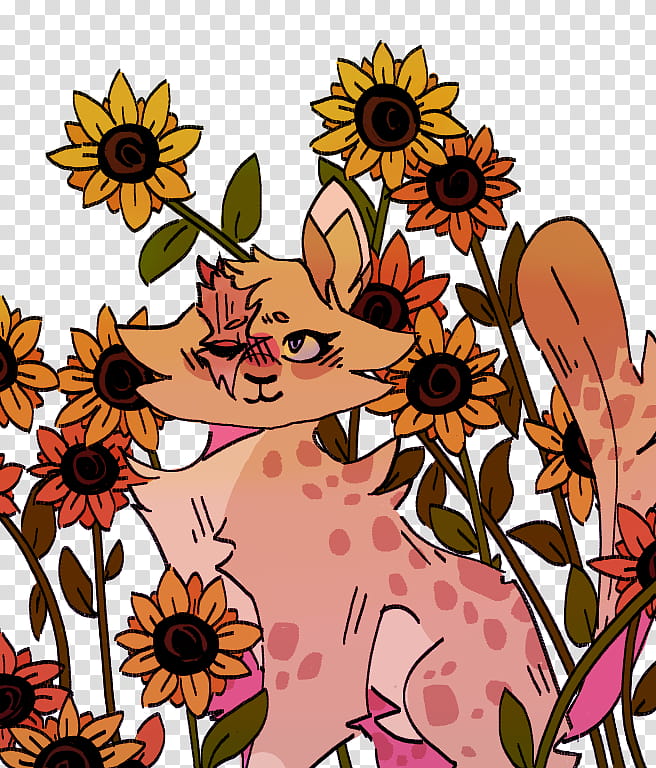 Cyclops and Some Sunflowers, Commision for Loukiw transparent background PNG clipart