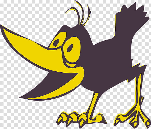 Bird, Crow, Common Raven, Cartoon, Drawing, Beak, Sticker transparent background PNG clipart