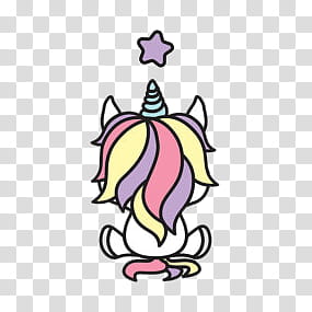 Unicorn Stickers, white and pink pony illustration transparent background PNG clipart