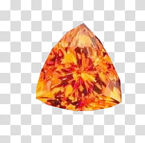 sushibird com houseki, trilliant cut orange gemstone transparent background PNG clipart