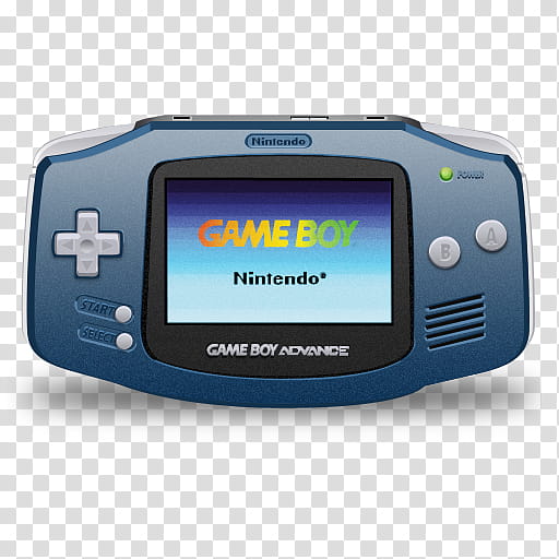 Game Boy Advance Icon, Gameboy Blue (shadow) x transparent background PNG clipart