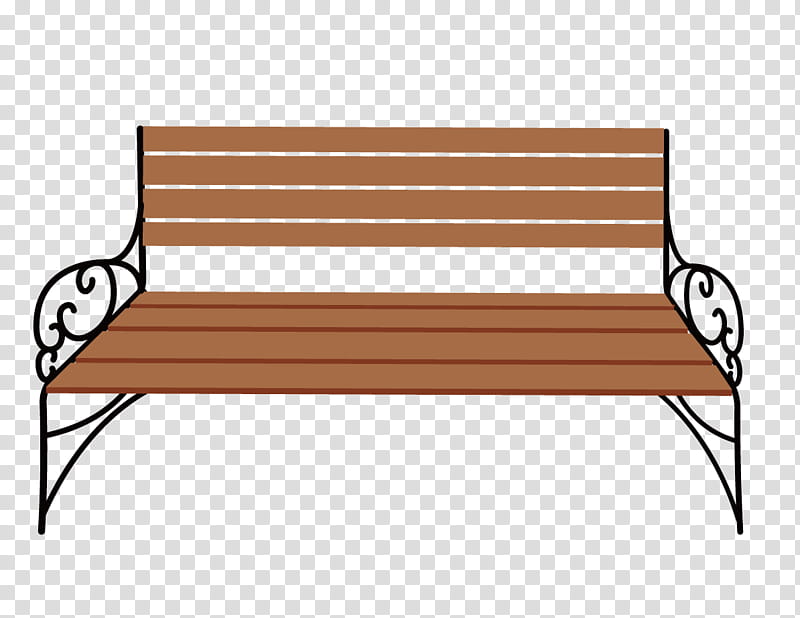 Park, Bench, Chair, Garden, Furniture, Line, Outdoor Bench, Wood transparent background PNG clipart