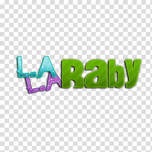 L.A. Raby text transparent background PNG clipart