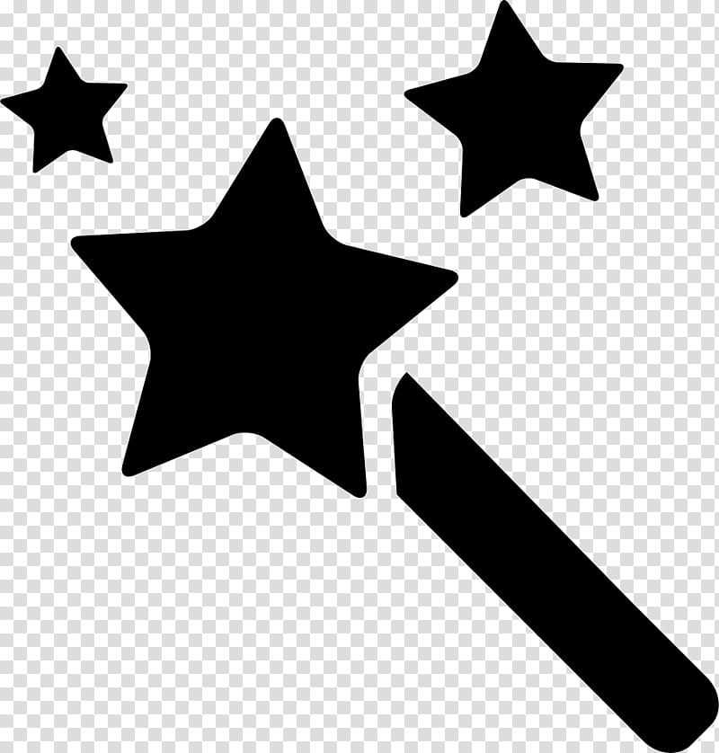 Graphic Design Icon, Wand, Magic, Share Icon, Magician, Star, Black And White
, Line transparent background PNG clipart