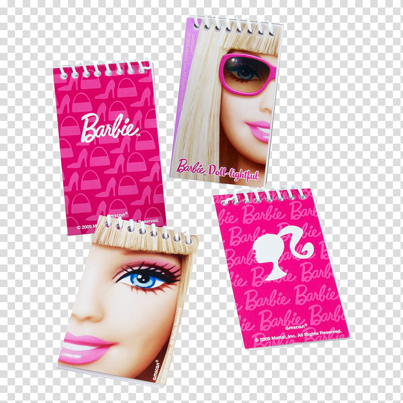 Barbie, four Barbie books transparent background PNG clipart