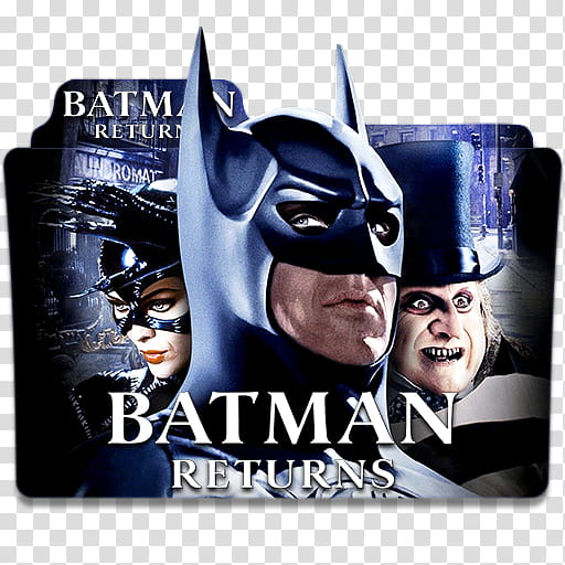 Batman Movie Collection Folder Icon , Batman returns transparent background PNG clipart