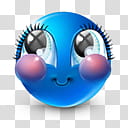 Very emotional emoticons , , blue emoticon transparent background PNG clipart