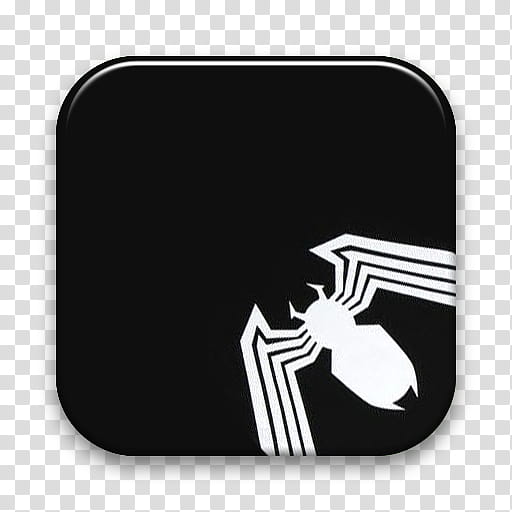 Adobe Superheroes, black and white spider icon transparent background PNG clipart