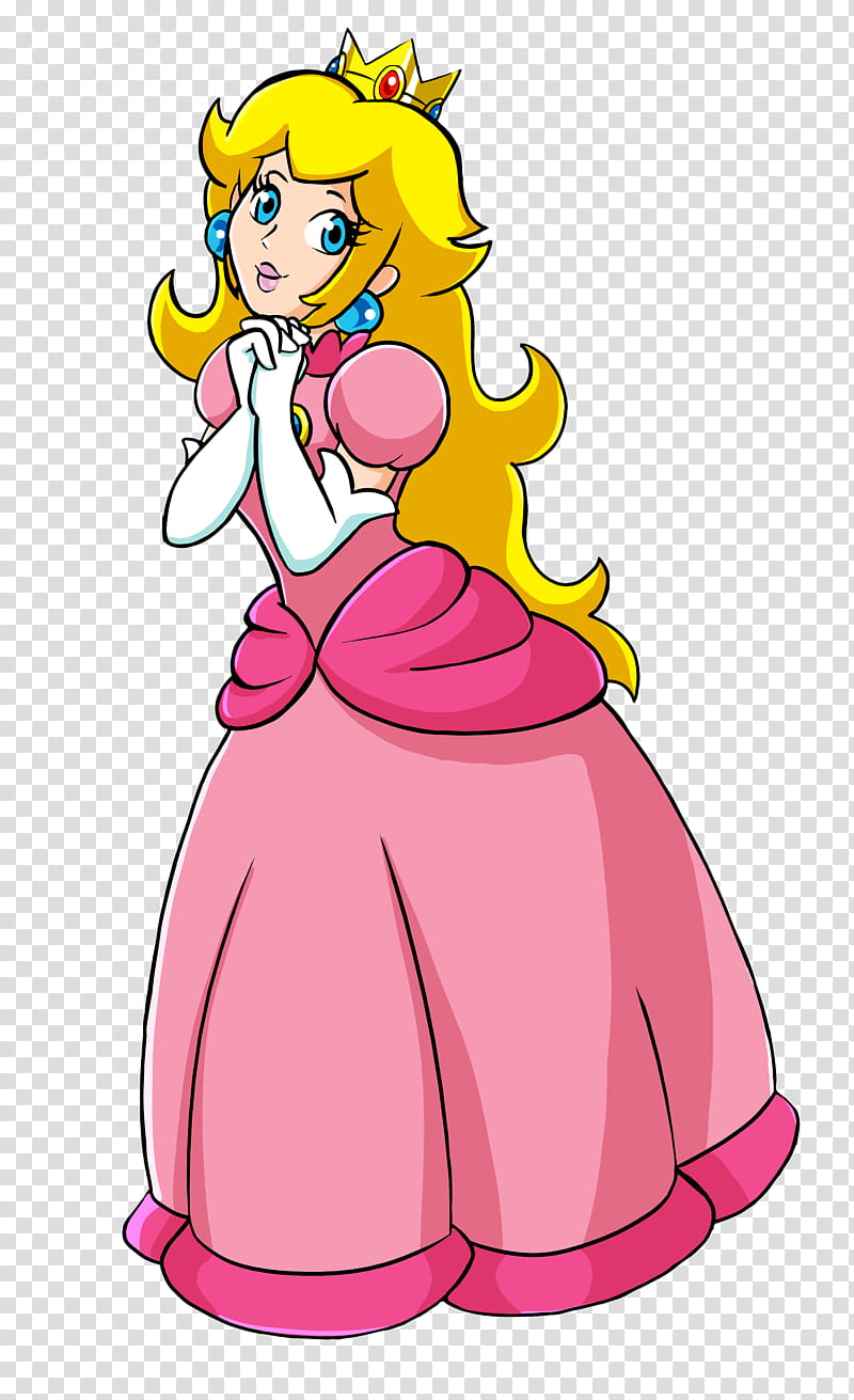 Princess Peach Original art style, Princess Peach illustration transparent background PNG clipart