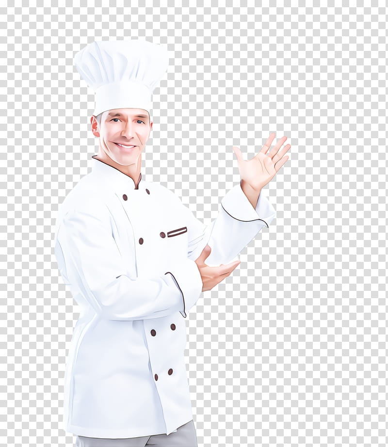 chef's uniform cook chef uniform chief cook, Chefs Uniform, Gesture, White Coat, Finger, Hand, Thumb transparent background PNG clipart