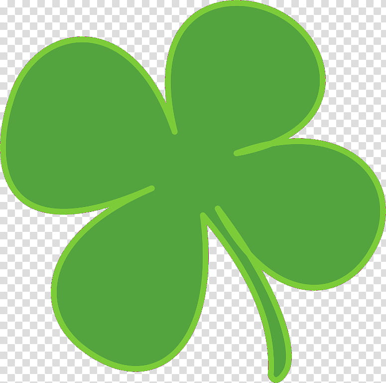 Saint Patricks Day, Shamrock, Fourleaf Clover, Green, Grass, Plant Stem, Symbol, Petal transparent background PNG clipart