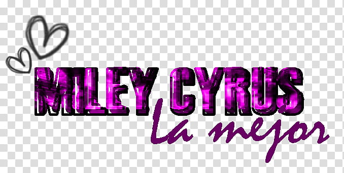 Texto Miley cyrus la mejor transparent background PNG clipart
