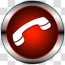 PrimaryCons Red, red and white phone icon transparent background PNG clipart