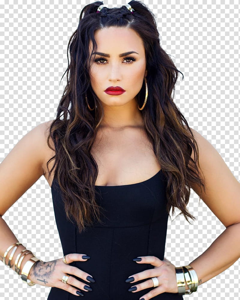 DEMI LOVATO,  transparent background PNG clipart