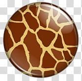 Animal Print PINS, round brown giraffe skin print pin transparent background PNG clipart
