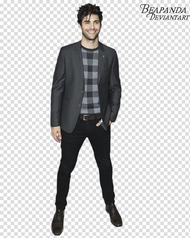 Matthew Daddario, man standing with left hand on pocket transparent background PNG clipart