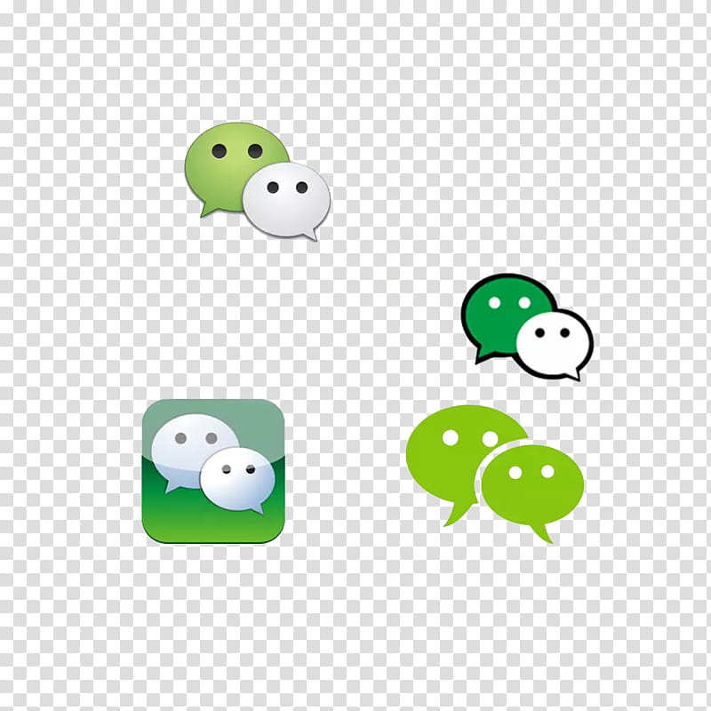 Social Media Icons, Wechat, Wechat Mini Programs, Marketing, Instant Messaging, Green, Smiley, Material transparent background PNG clipart