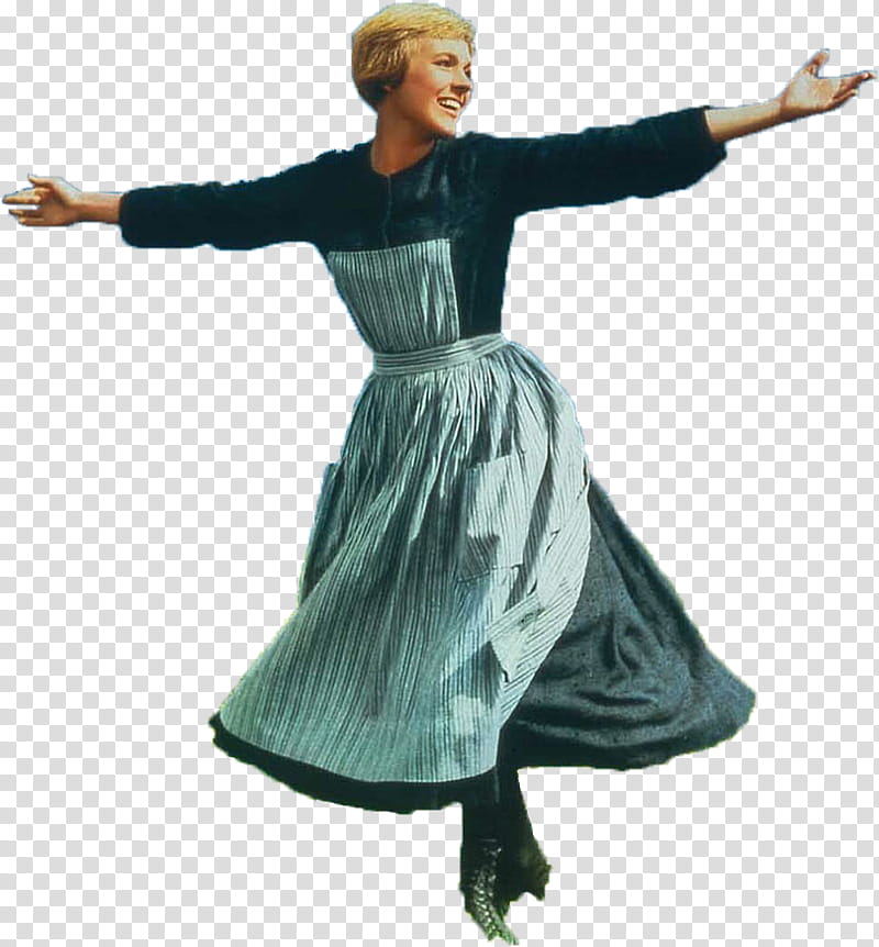 Sound of Music Julie Andrews with missing boots transparent background PNG clipart