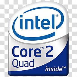 Intel Logo, Intel logo Core  quad icon transparent background PNG clipart