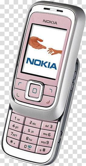Celulares , pink and silver Nokia slide phone transparent background PNG clipart