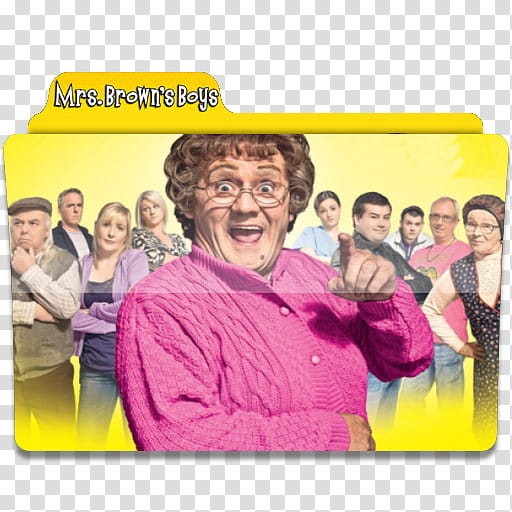 Tv Show Icons, mrs browns boys, Mrs. Brown's Boys folder transparent background PNG clipart
