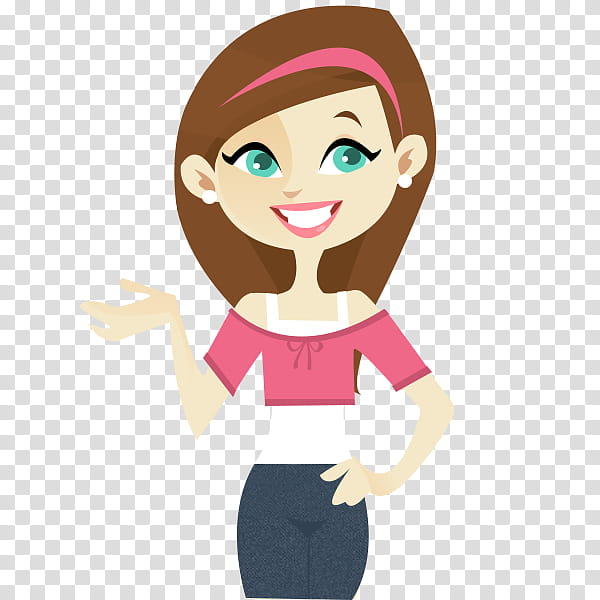 I love my world PSD, brown haired woman wearing red crop top illustration transparent background PNG clipart