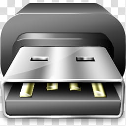 USB plug Icon, USB, gray SUB flash drive transparent background PNG clipart