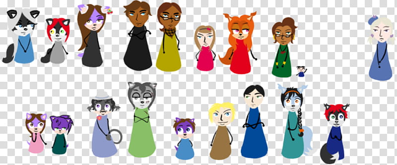 My chibi fancharacters transparent background PNG clipart