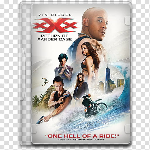 Movie Icon Mega , xXx, Return of Xander Cage, XXX DVD case transparent background PNG clipart