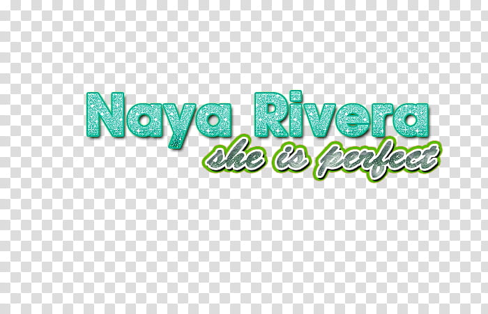 Naya Rivera Text transparent background PNG clipart