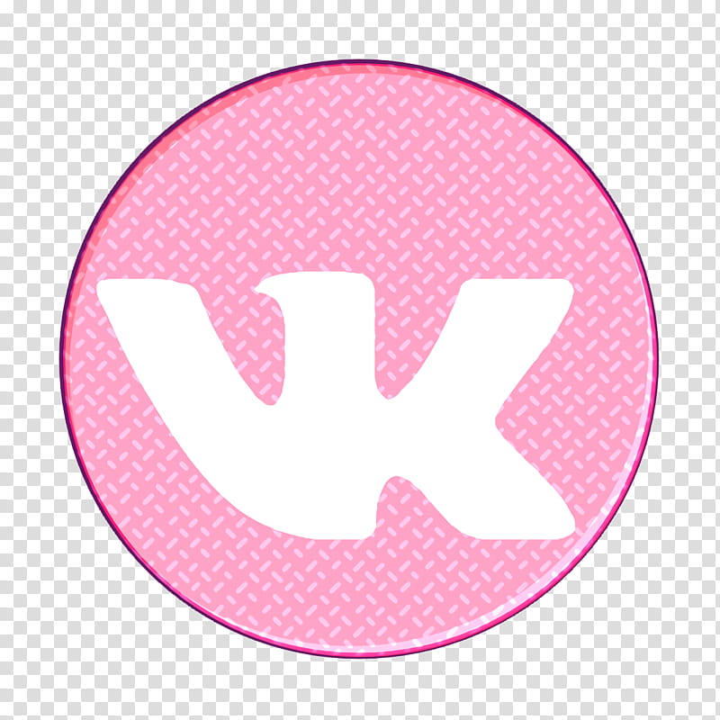 media icon rs icon social icon, Vk Icon, Pink, Circle, Logo, Polka Dot transparent background PNG clipart