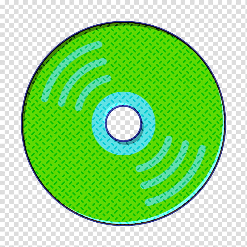 Compact disc icon Music icon Essential icon, Green, Circle, Data Storage Device, Technology, Cd, Electronic Device, Wheel transparent background PNG clipart