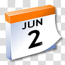 WinXP ICal, Jun  calendar illustration transparent background PNG clipart