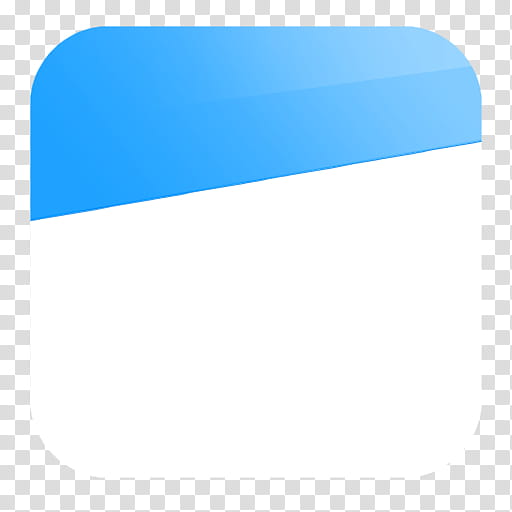 iOS  style flat icons, Flat_CalendarEmpty, white and blue logo transparent background PNG clipart