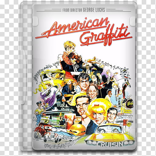 Movie Icon , American Graffiti, American Graffiti DVD case transparent background PNG clipart