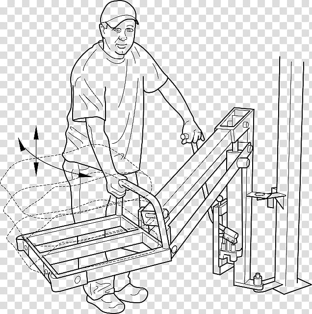 Hydraulics Line Art, Elevator, Forklift, Aerial Work Platform, Pallet Jack, Motorcycle Lift, Crane, Truck transparent background PNG clipart