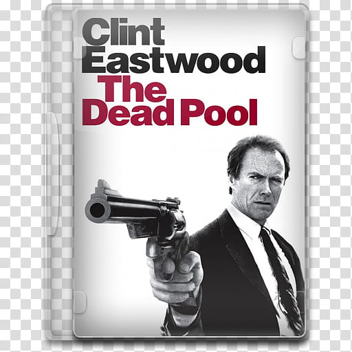Movie Icon Mega , The Dead Pool, Clint Eastwood The Dead Pool disc case transparent background PNG clipart