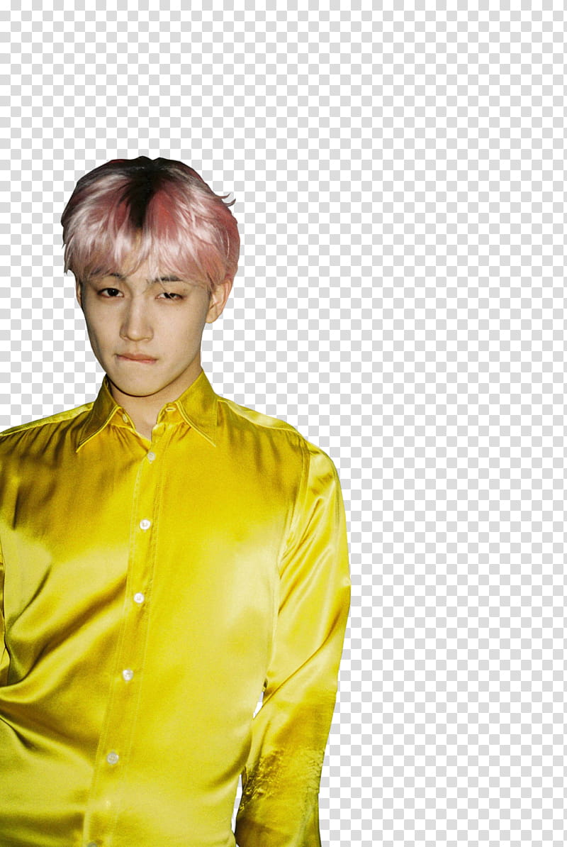 JB Im Jaebum, man in yellow dress shirt transparent background PNG clipart