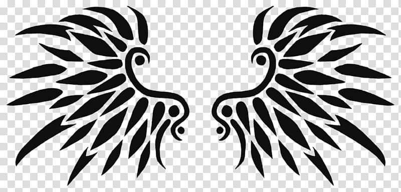 Black Wings Tattoo Design  transparent background PNG clipart