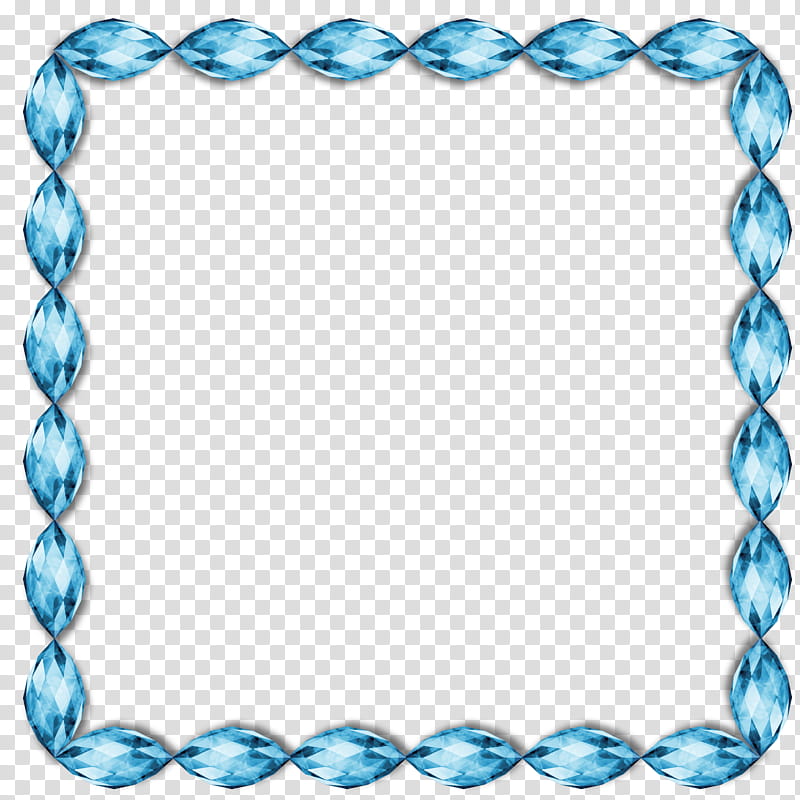 Frames , square blue template transparent background PNG clipart