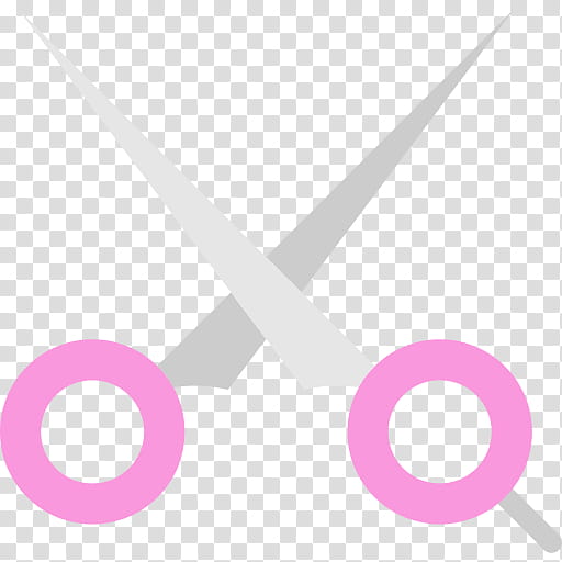 Pink Circle, Scissors, Barber, Tool, Purple, Line, Violet, Material Property transparent background PNG clipart