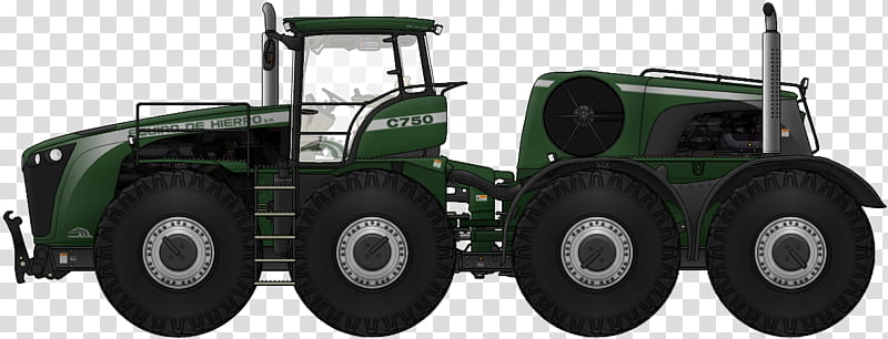 x Articulated Tractor, green tractor transparent background PNG clipart