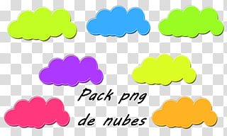 nubes, pack text overlay transparent background PNG clipart