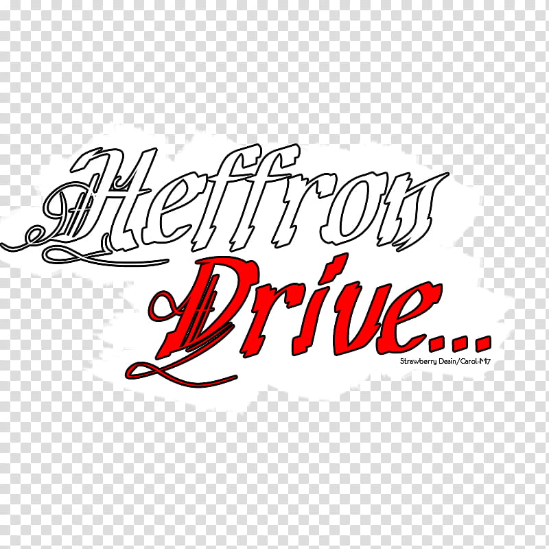 Heffron Drive text transparent background PNG clipart