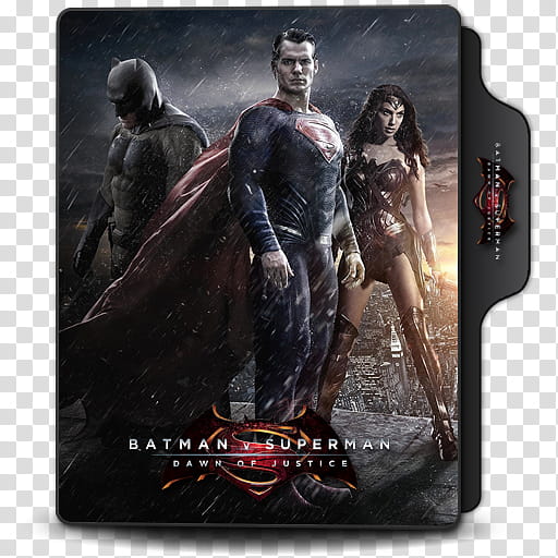 B vs S Dawn of Justice  Folder Icons, Batman vs. Superman, Dawn of Justice v transparent background PNG clipart