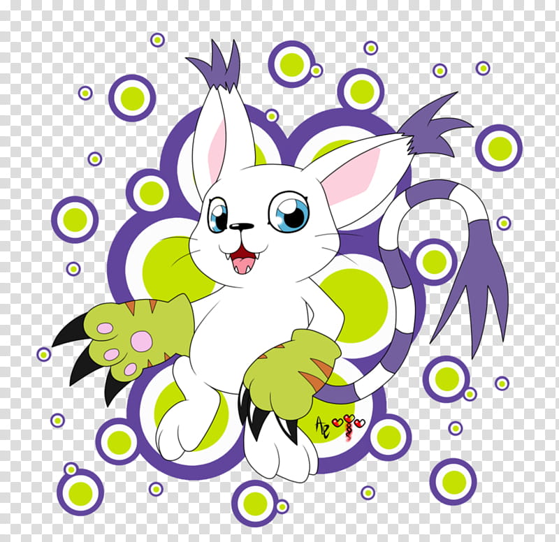 Nya Nya Gatomon Nya, Digimon character illustration transparent background PNG clipart